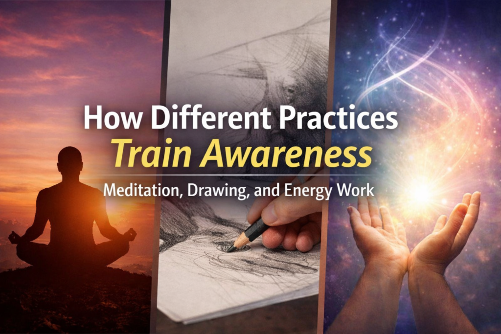 How Different Practices Train Awareness: Meditation, Drawing, and Energy Work